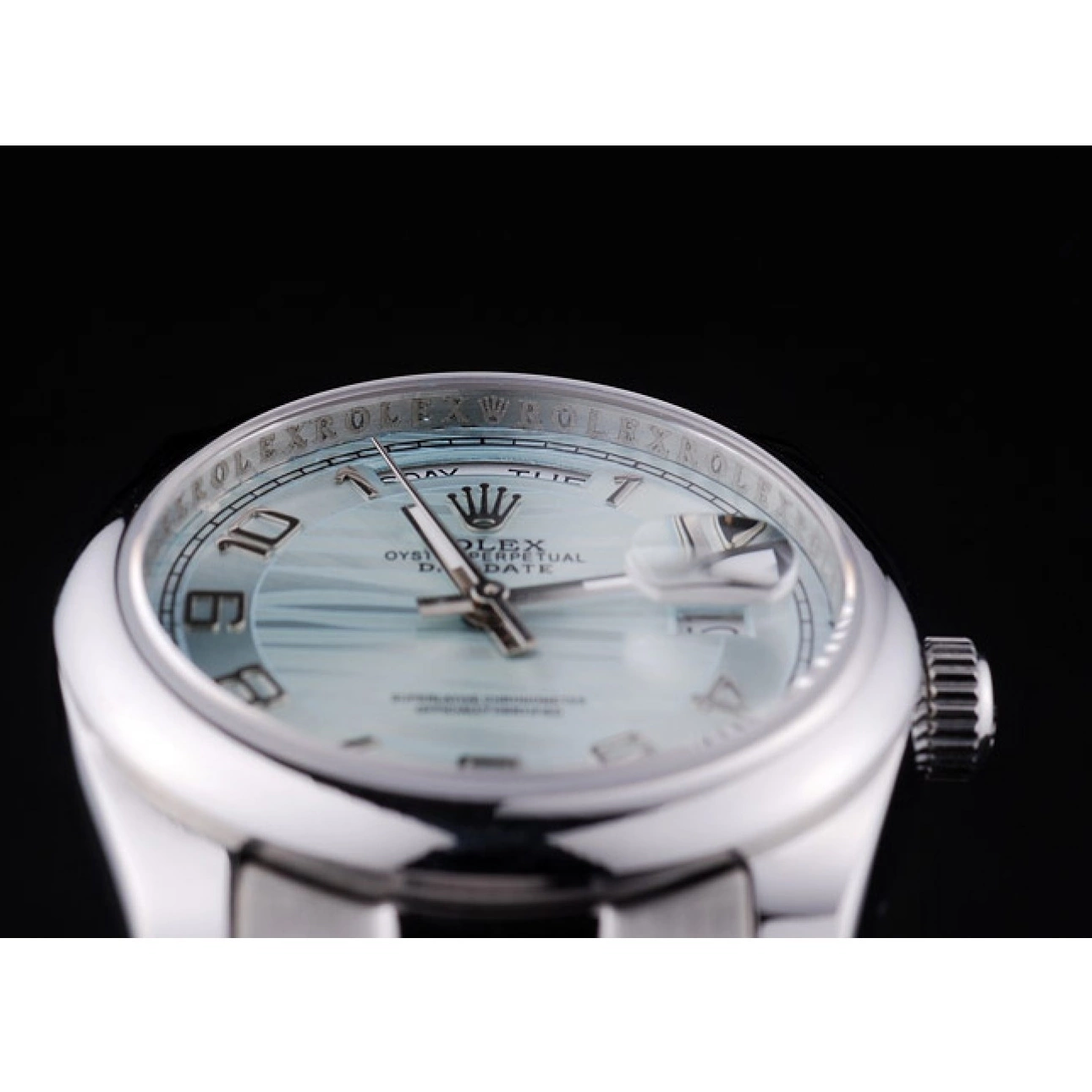 Good Copy Rolex Watches 7470 Rolex Dial Polished DayDate Bezel Silver White 0819